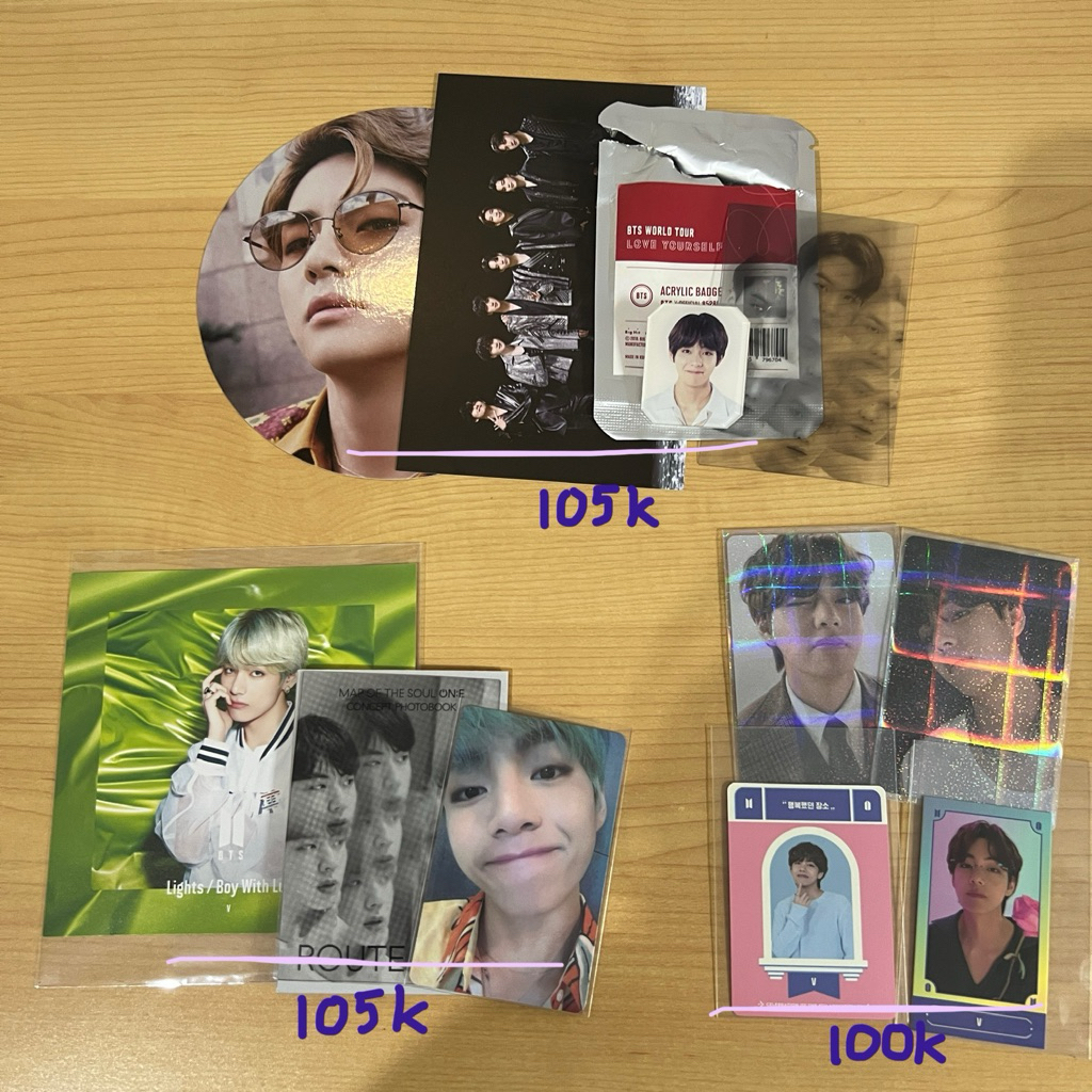 Photocard PC BTS Taehyung Lights Namjoon RM Armybooth Dicon Jungkook SLA Skool Luv Affair Official B