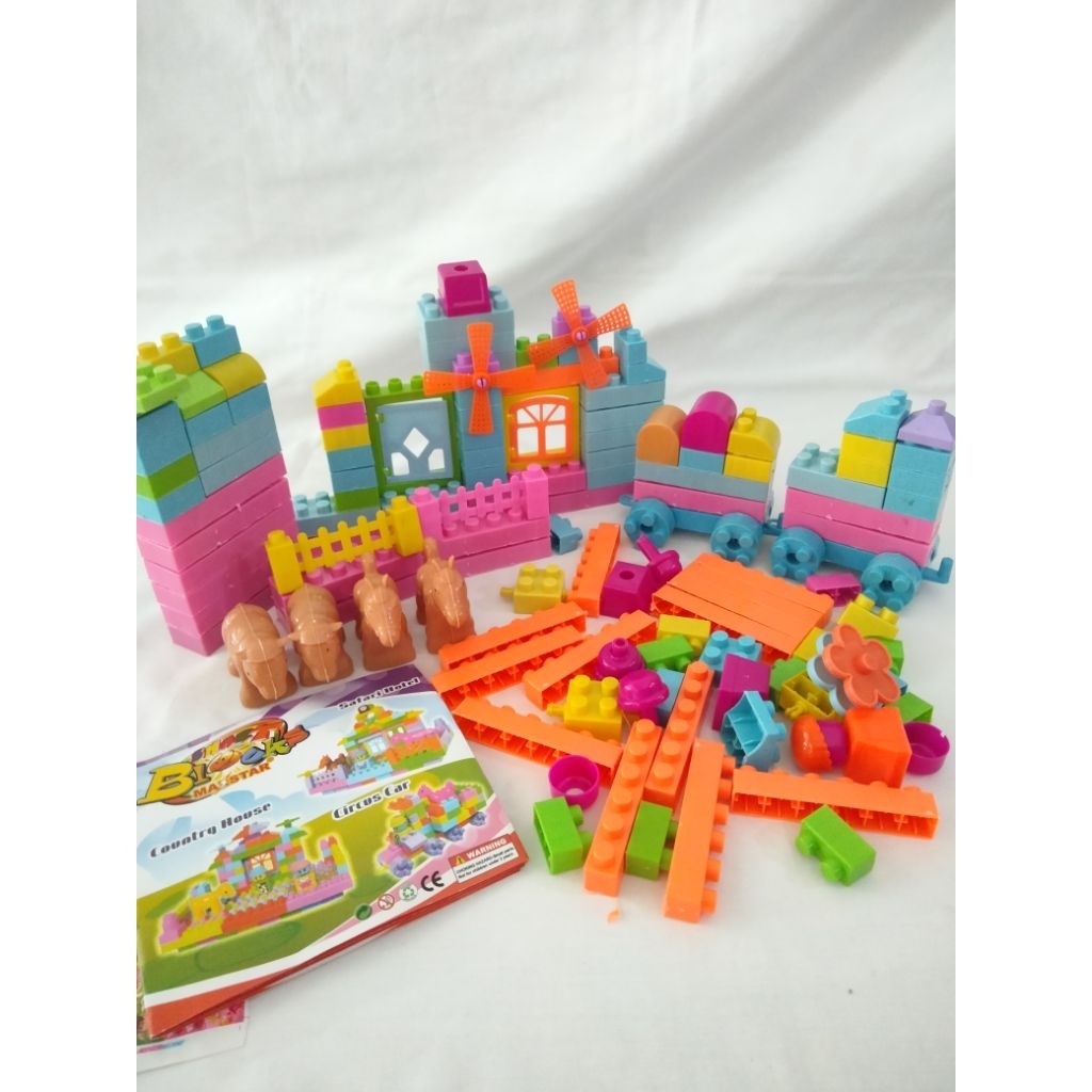 mainan block anak lovely smart block