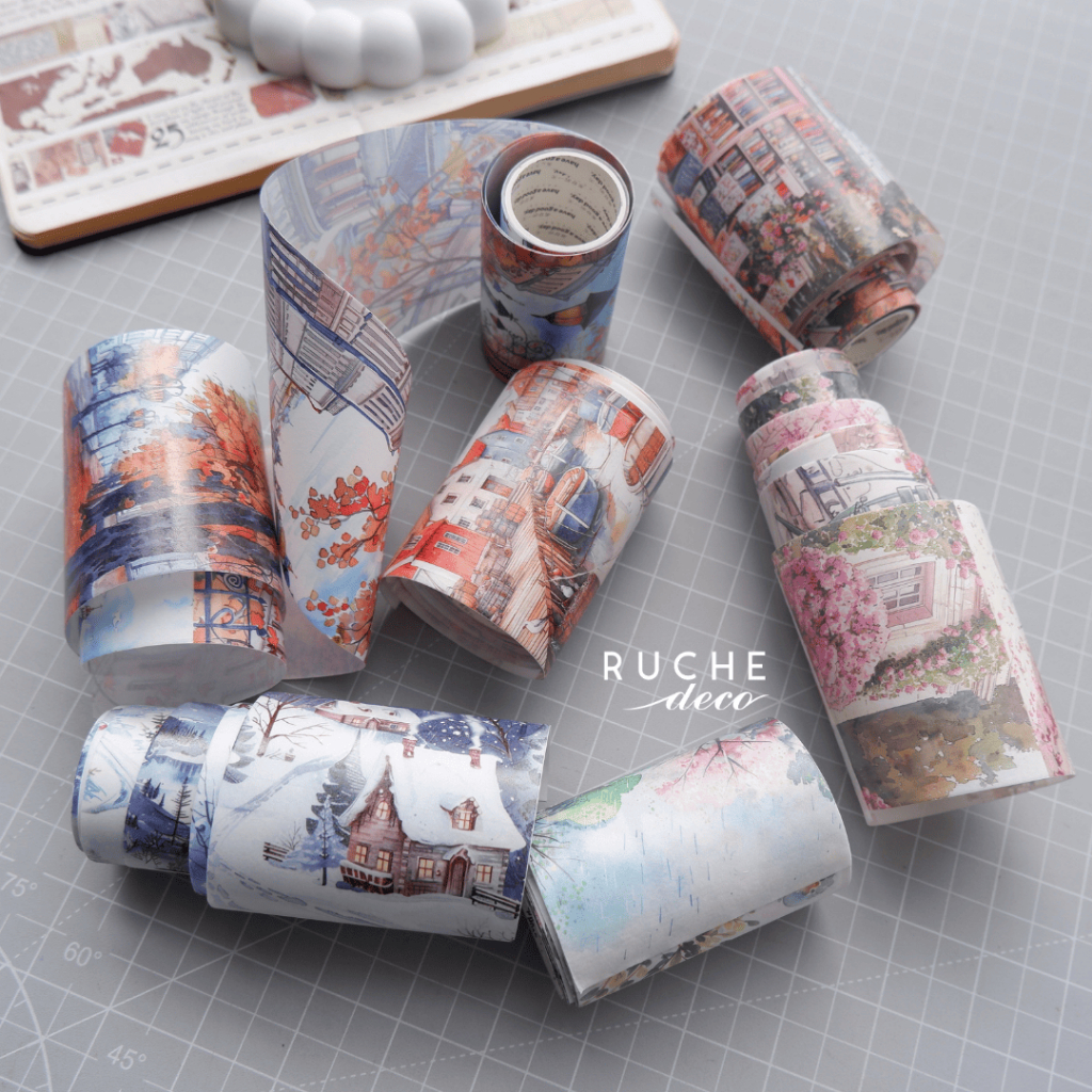 

RUCHE DECO - Adhesive Washitape - Street Scene / Washipaper