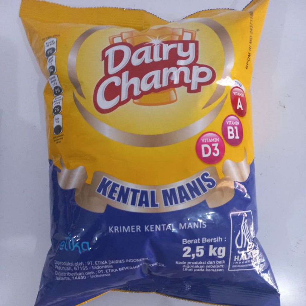 

Dairy Champ krimer kental manis 2.5kg