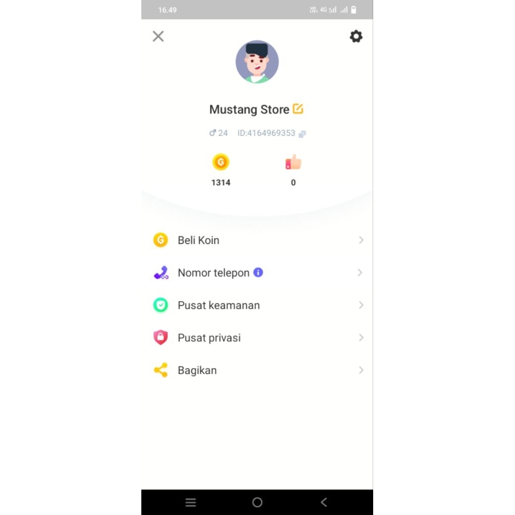 Akun Livu Isi 1300 Koin Anti Warning