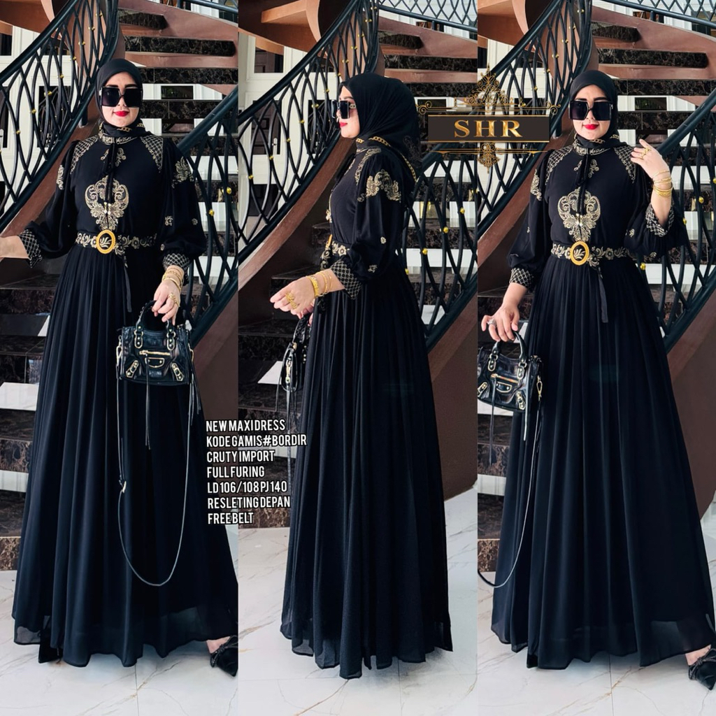 DRESS QUEEN UKIR BORDIR BUSUI FRIENDLY DRESS PREMIUM