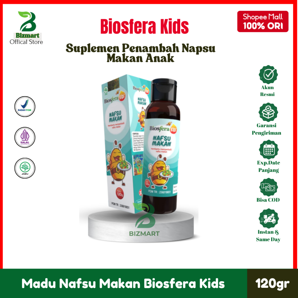 

Madu Nafsu Makan Biosfera Kids Multivitamin Penambah Napsu Makan Anak Terbukti Ampuh