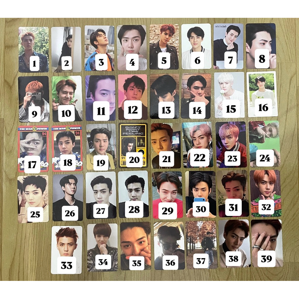 PHOTOCARD SEHUN (PC ALBUM, PC BENEFIT, AAB SEHUN)