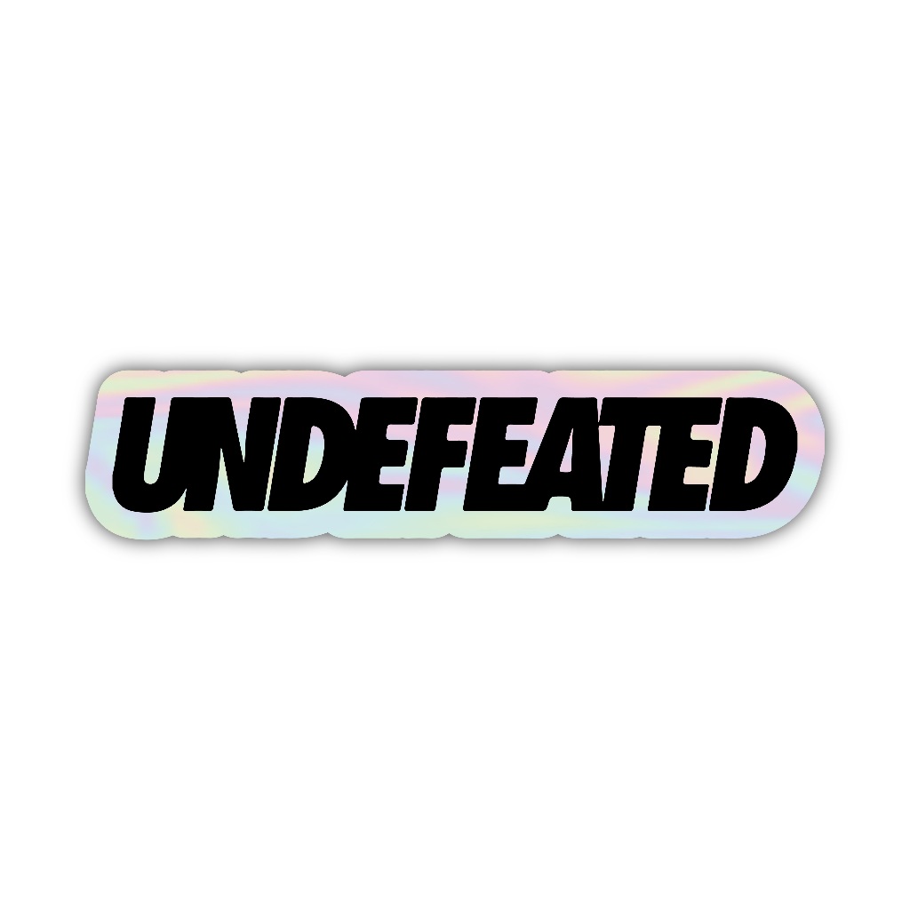 

Z498 sticker undefeated aesthetic, stiker hologram satuan