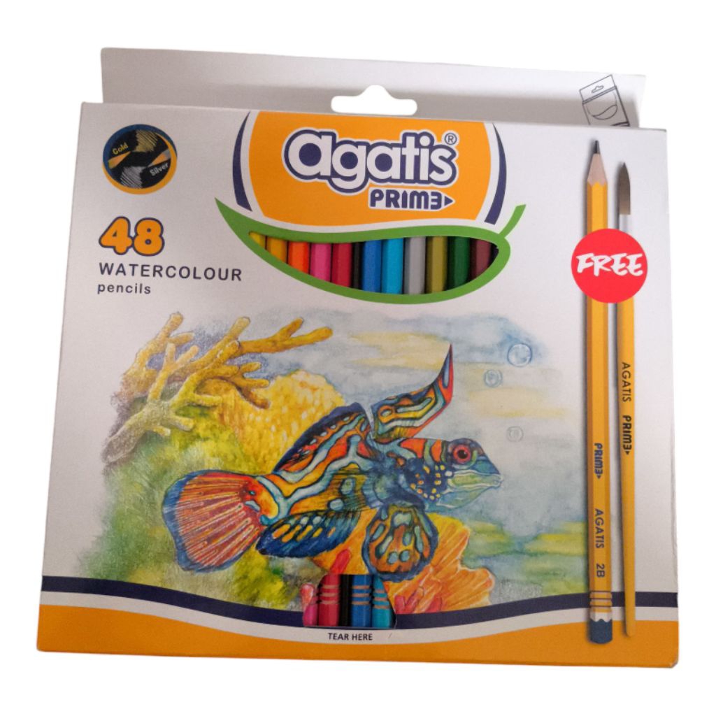 

Agatis Prime Pensil Warna Watercolor Agatis Prime isi 48 Asli