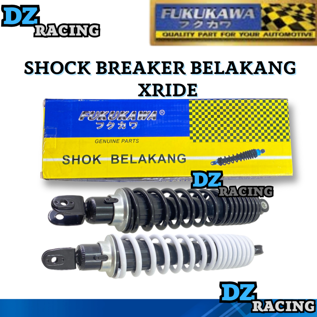 Shockbreaker X-ride Fukukawa - Shock Belakang X-ride 115 Hitam & Putih Fukukawa