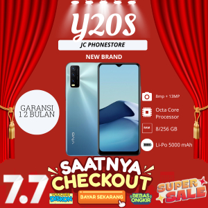 tokobueyo VIVO Y20S RAM 8/256 GB FULLSET TERMURAH BERGARANSI 12 BULAN