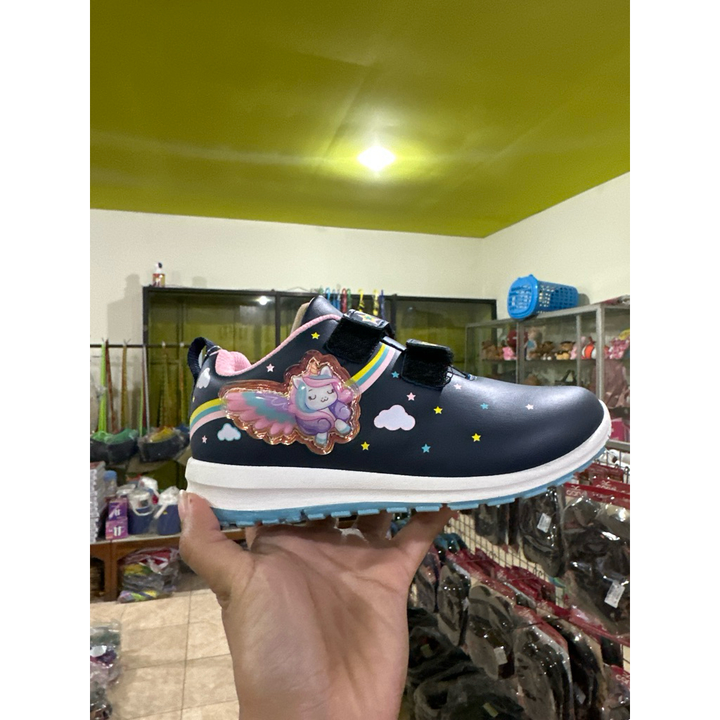 Sepatu Sekolah Anak Paud TK Perempuan Ando Ponytail VLC