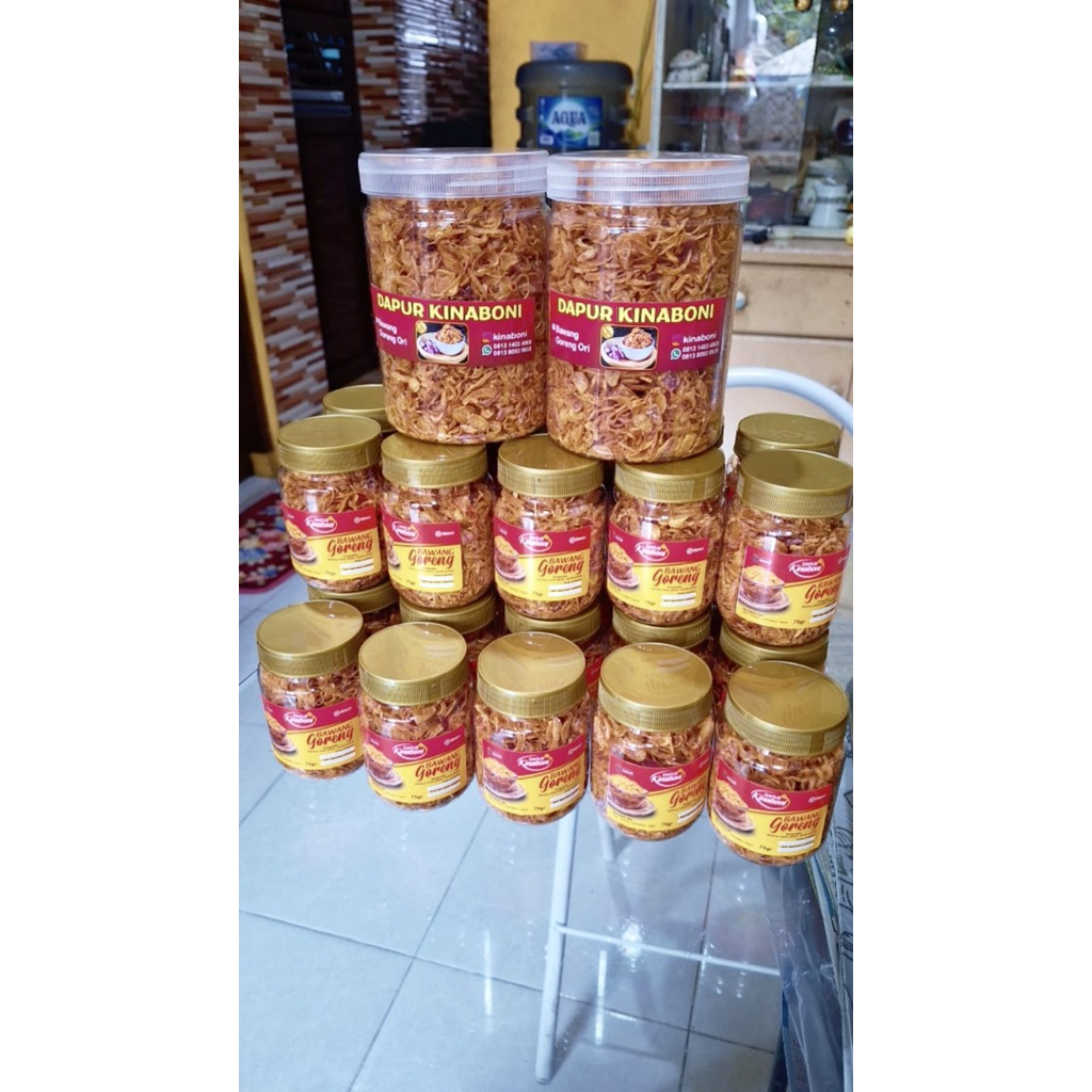 

Bawang Goreng Asli tanpa garam dan tepung