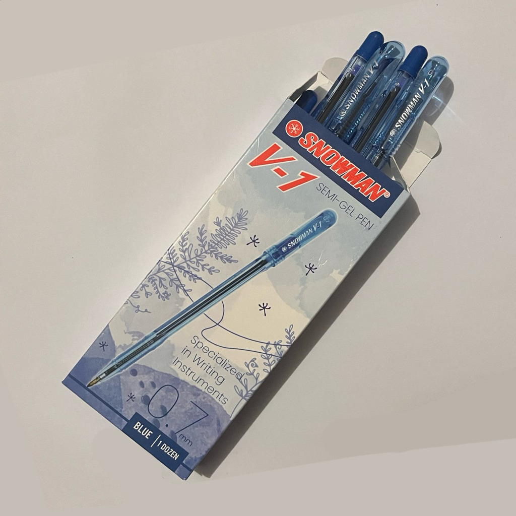 

Ballpoint Snowman V-1 Biru – Pulpen Tinta Lancar 0.7 mm | Nyaman & Presisi (1Pcs)
