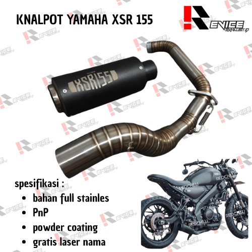 Knalpot yamaha xsr 155 underbelly - knalpot xsr 155 underbelly