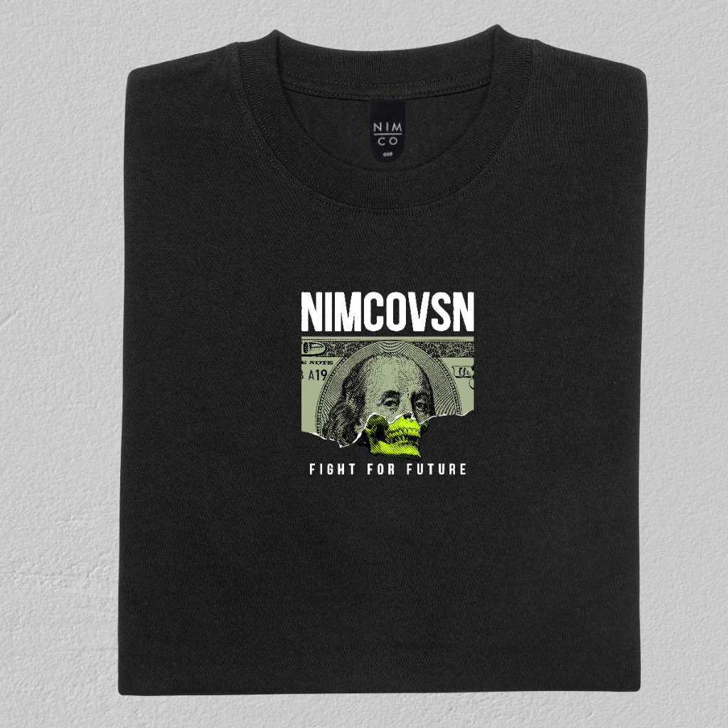 Nimco Kaos Original 6001 S19 Hitam Tshirt