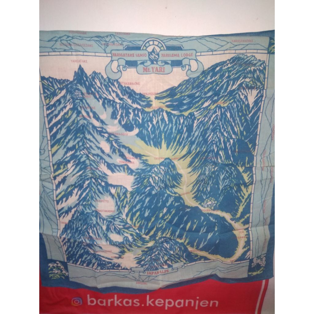 Bandana Preloved gambar gunung mt yari jepang