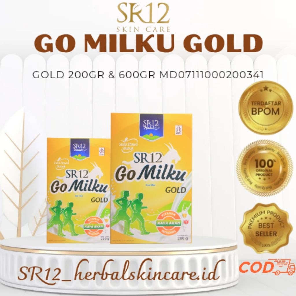 

[BISA COD] GOMILKU GOLD SR12 | SUSU KAMBING ETAWA | KALSIUM SALMON- IKAN GABUS - DAUN KELOR- EKTRAK BAWANG PUTIH - EKSTRAK JAHE