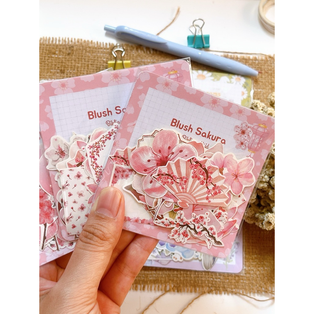 

BLUSHING SAKURA Sticker Deco Aesthetic Gambar Cherry Blossom Vinyl