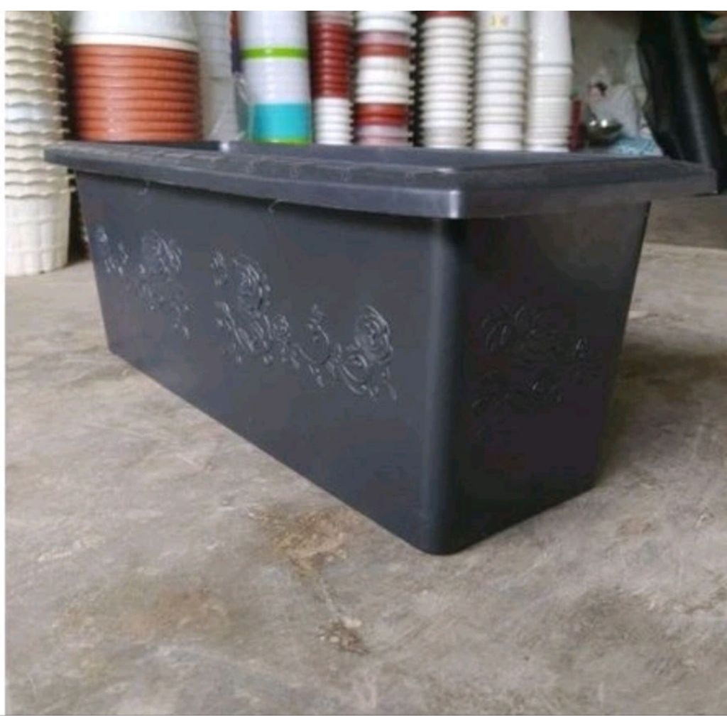 POT PLASTIK SEGI PANJANG SHALLOM GSP 70 CM