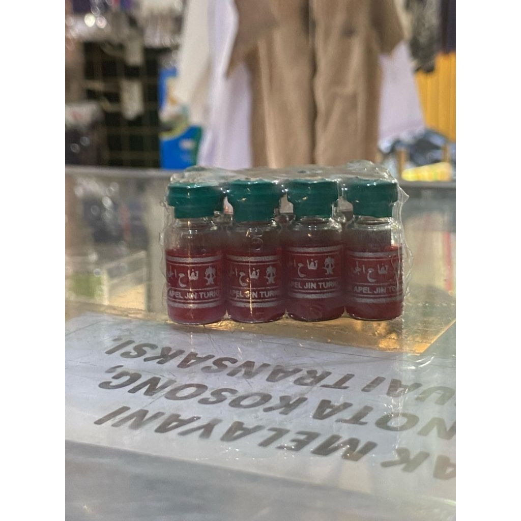 Minyak Apel Jin merah segel hijau asli
