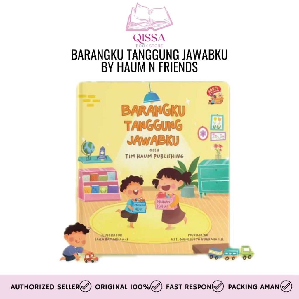 [ READY STOCK ] BARANGKU TANGGUNG JAWABKU HAUM & FRIENDS BOARDBOOK BUKU ANAK AGEN RESMI HAUM | BOARD