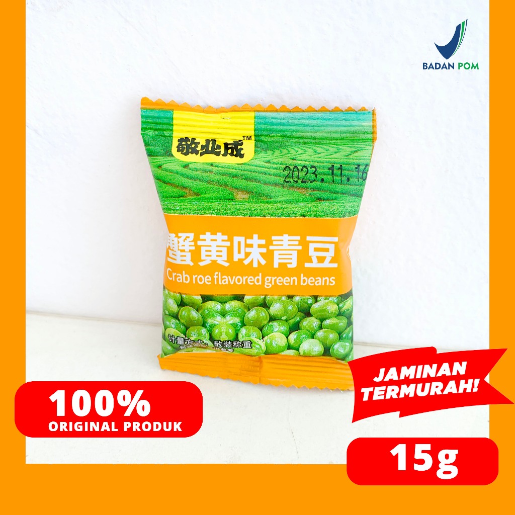 

KACANG POLONG RASA KEPITING/ CRAB ROE FLAVORED GREEN BEAN 15 GRAM