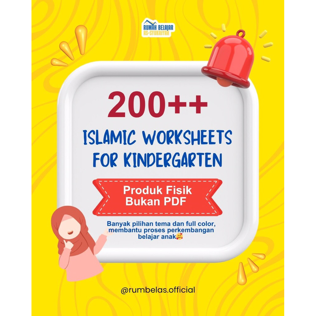 

Lembar Belajar Seri Islam - Worksheet Anak Islam - Banyak Pilihan Tema - 200+++ Lebih Lembar