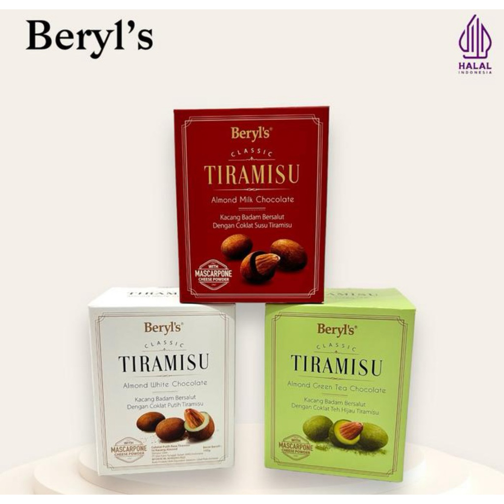 

Beryl's Beryls Classic Tiramisu Almond Green Tea Milk White Chocolate 100g