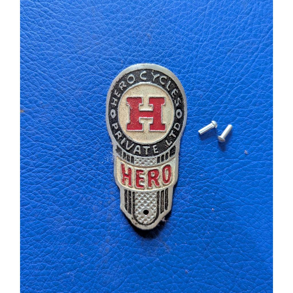 emblem plat merk sepeda onthel hero