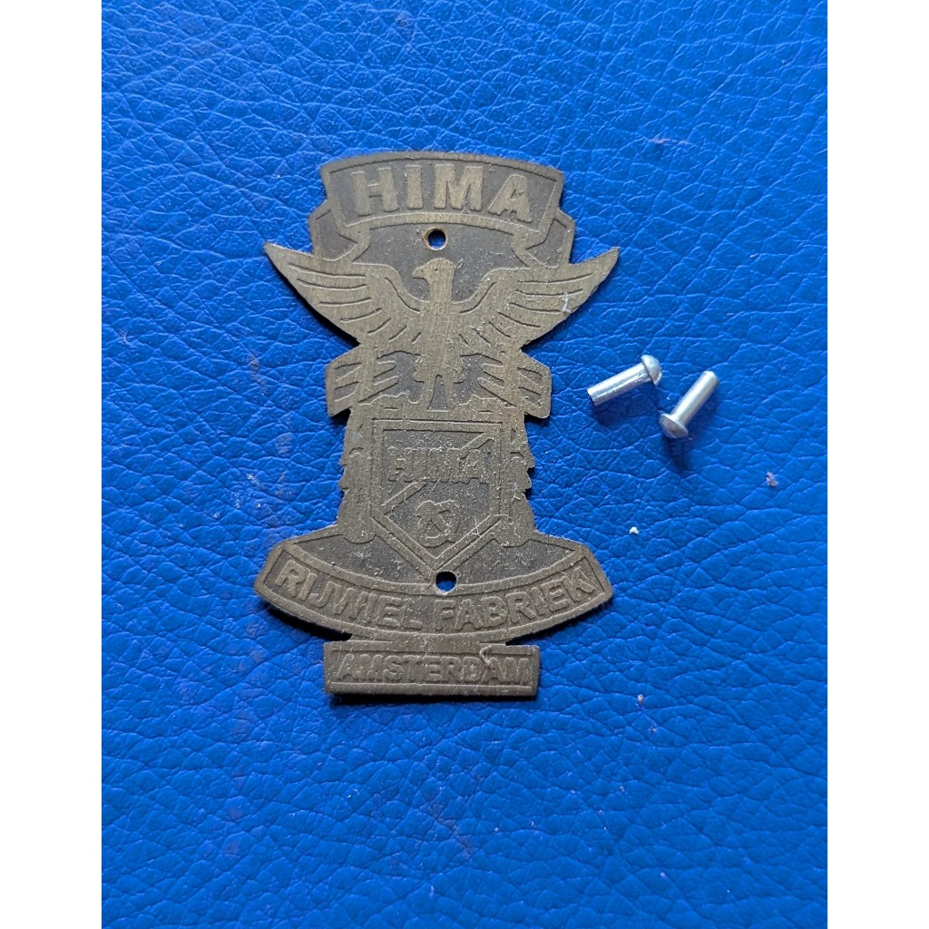 emblem plat merk sepeda onthel hima