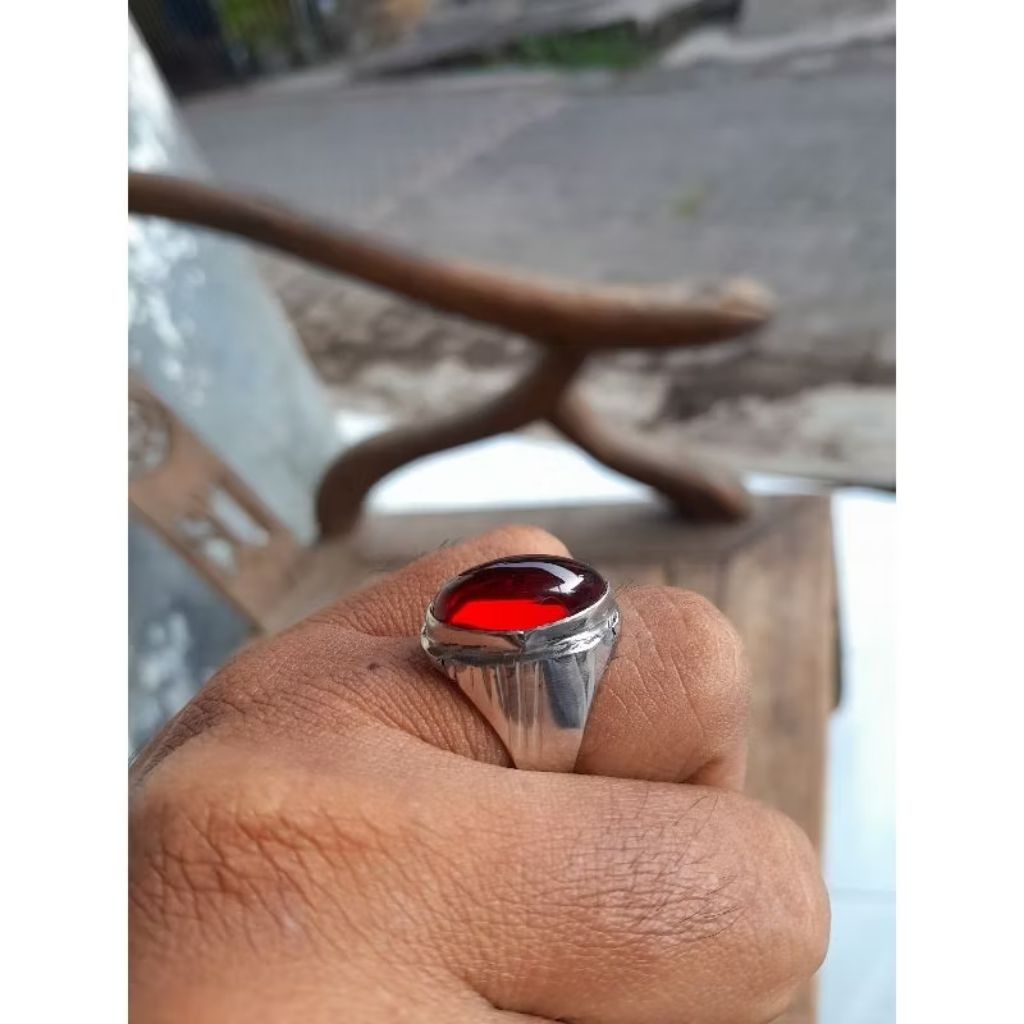 batu akik merah siem pandan mini mban monel tanam