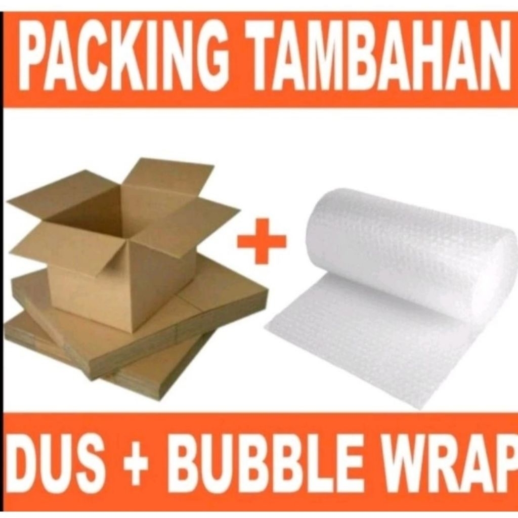 

Tambahan packing kardus dan bubble wrap