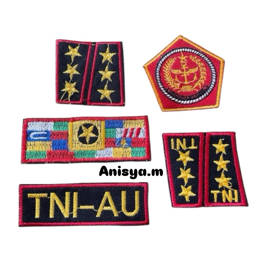 BORDIR TNI AU ANAK/ATRIBUT TNI AU ANAK/AKSESORIS TNI AU ANAK