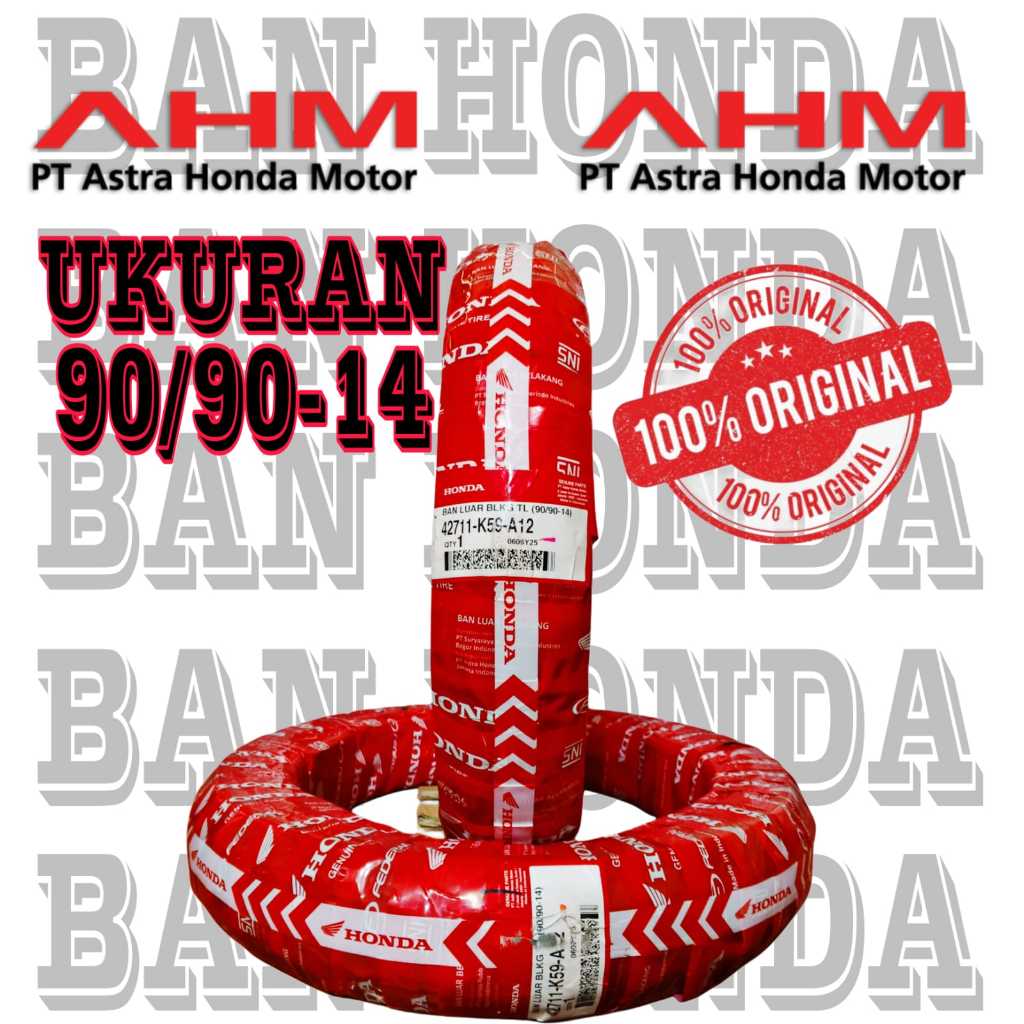BAN TUBELESS TUBLES BELAKANG HONDA AHM MOTOR VARIO 110 125 150 , BEAT FI , BEAT KARBU , SCOOPY , UKU