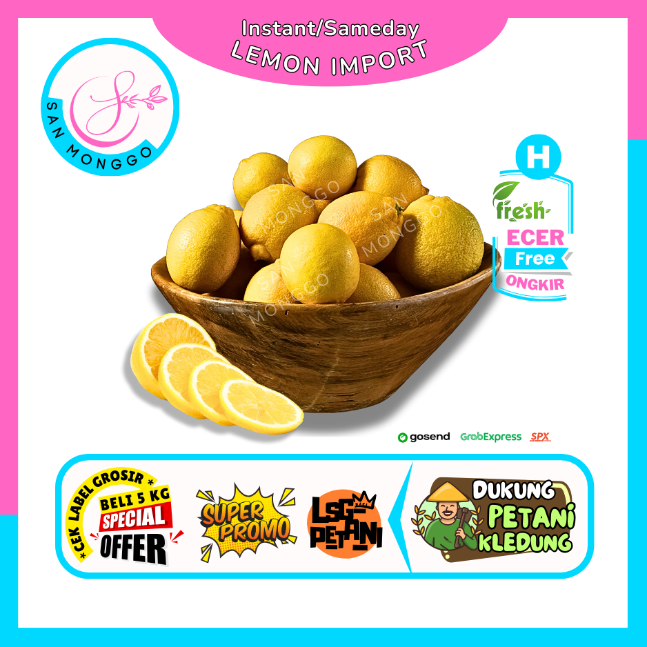 

Sanmonggoo >> Jeruk Lemon Import / Lokal -- Hasil Bumi Sindoro Sumbing (H)
