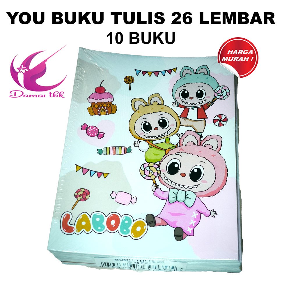 

(10 Buku) Buku Tulis YOU 26 Lembar
