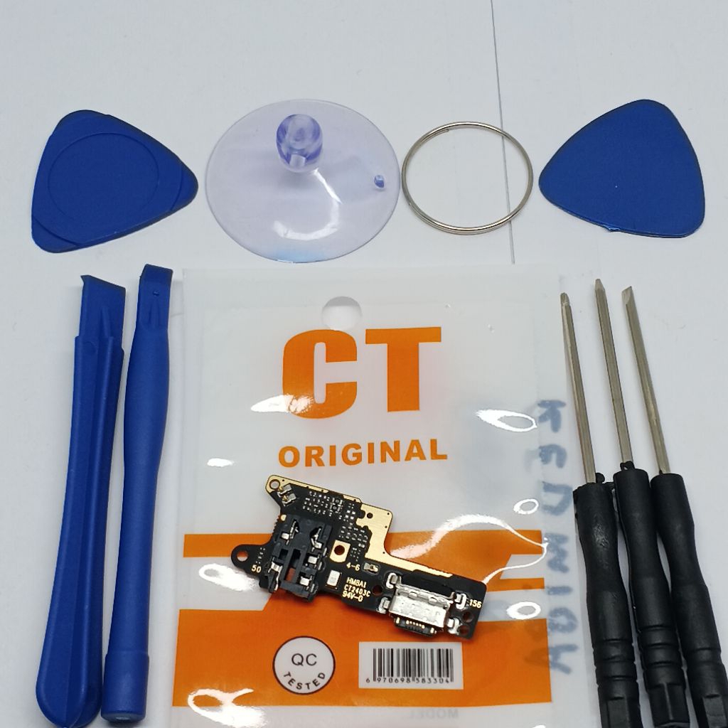 PAPAN CAS KONEKTOR CHARGER CASAN XIAOMI REDMI 8 FULSET IC  BONUS OBENG HP