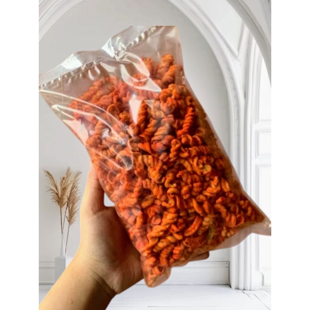 

PROMO 500 gr MAKARONI SEPIRAL / MAKARONI URIL / PEDAS DAUN JERUK