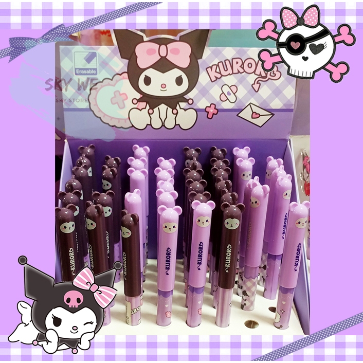 

KUROMI ERASABLE PEN MURAH per satuan ( Pulpen karaker SANRIO yang bisa dihapus )