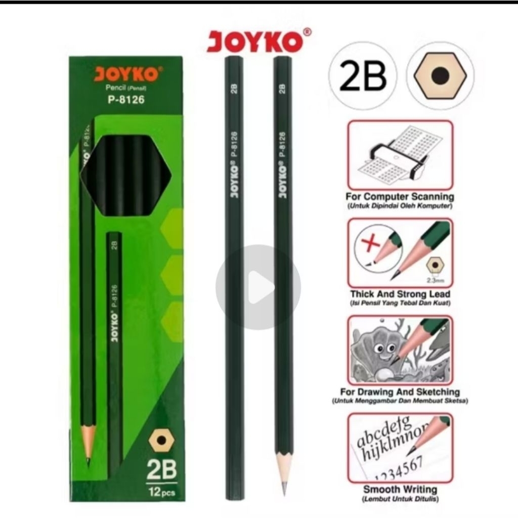 

Pensil Joyko 2B