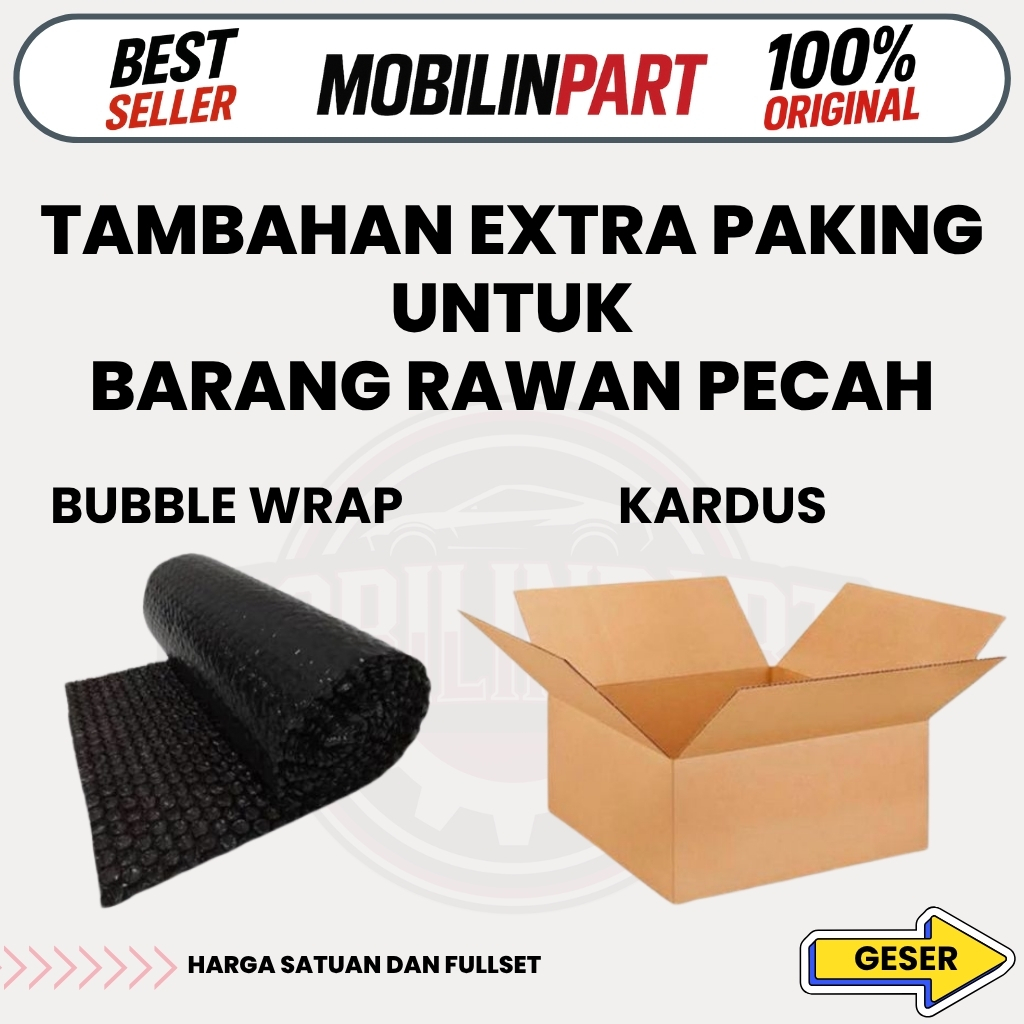 

Extra Packing Bubble Wrap Tambahan - Proteksi Barang Rawan Pecah Bahan Tebal