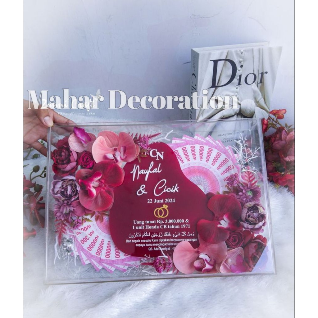 

mahar akrilik / box mahar akrilik / mahar pernikahan