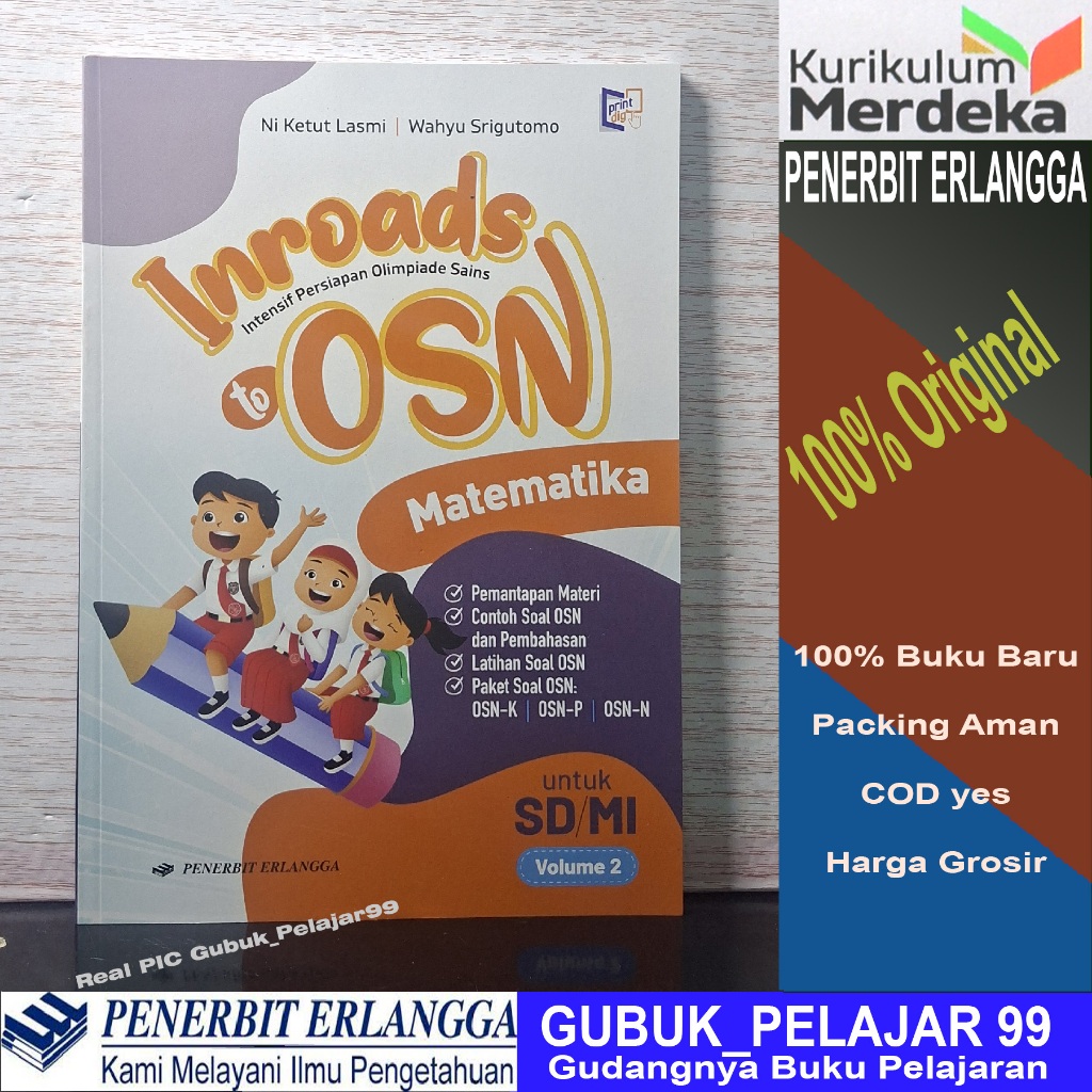 Inroads (Intensif Persiapan Olimpiade Sains) to OSN MATEMATIKA Untuk SD/MI volume 2 Erlangga