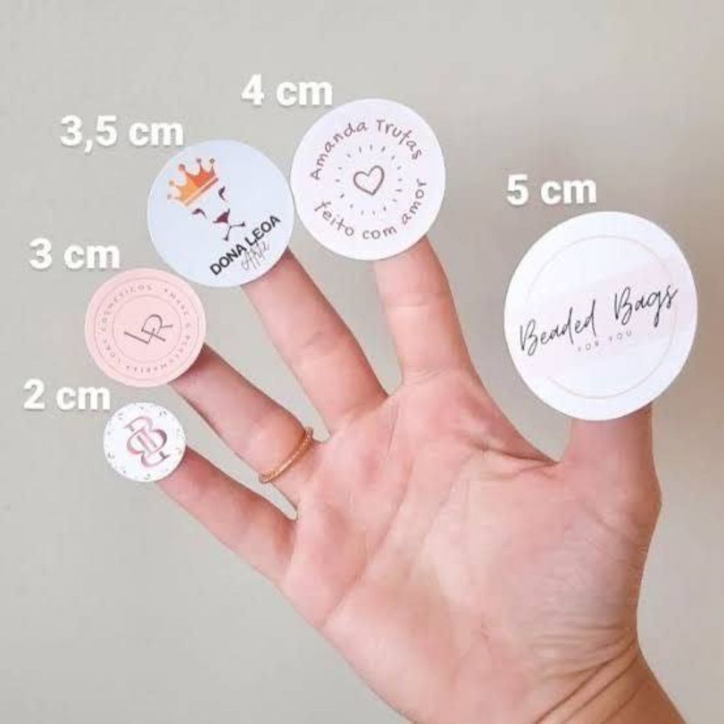 

STICKER LABEL BULAT 4CM