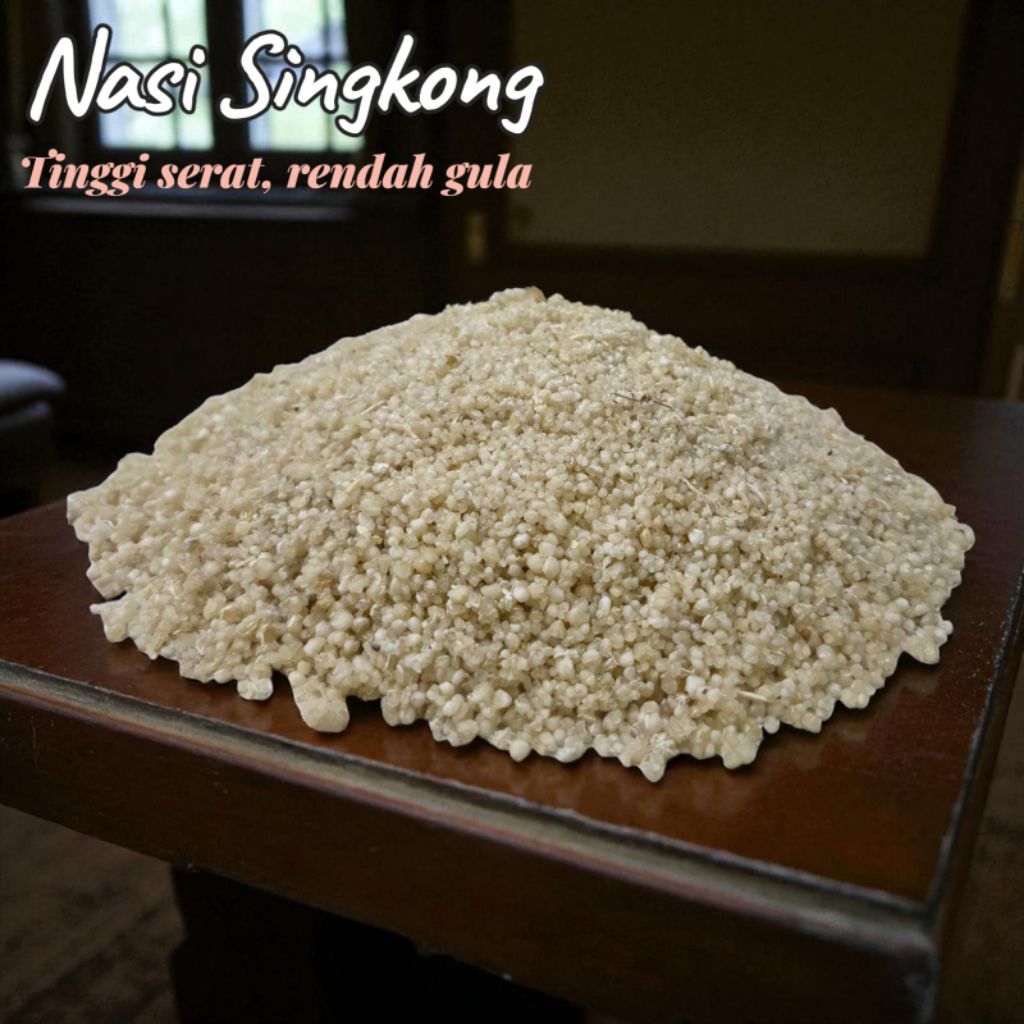 

Nasi Singkong Oyek Tiwul (1/2 kg) Nasi rendah gula kaya serat