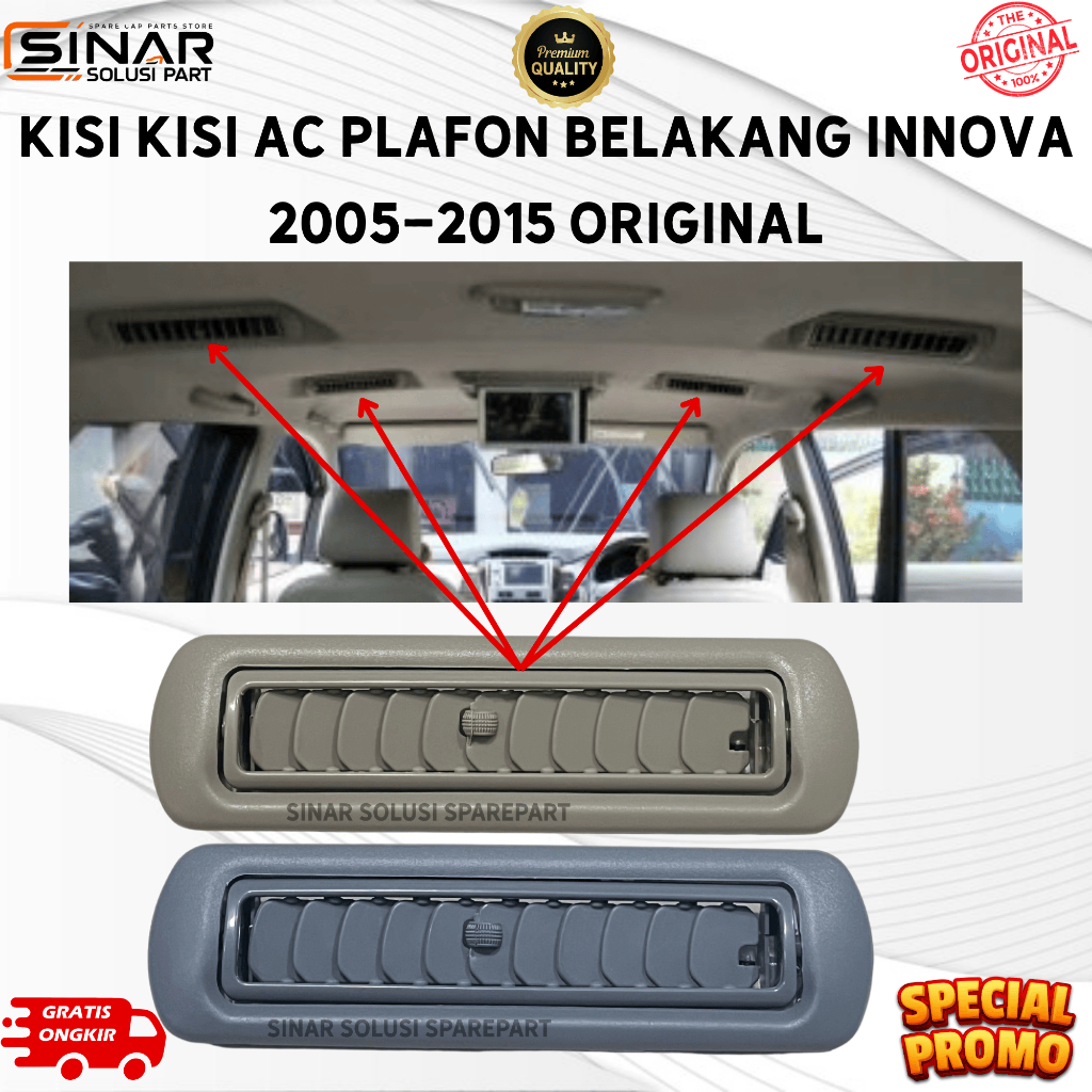 Kisi Kisi AC Belakang Plafon Innova 2005-2015 ORIGINAL