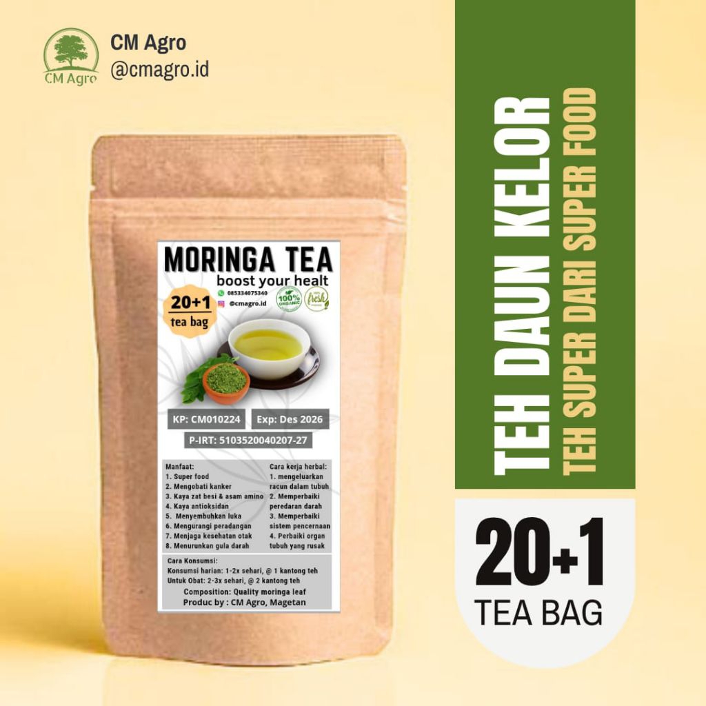 

Teh Herbal Daun Kelor, Obat Kanker, Anemia, Nutrisi Tinggi