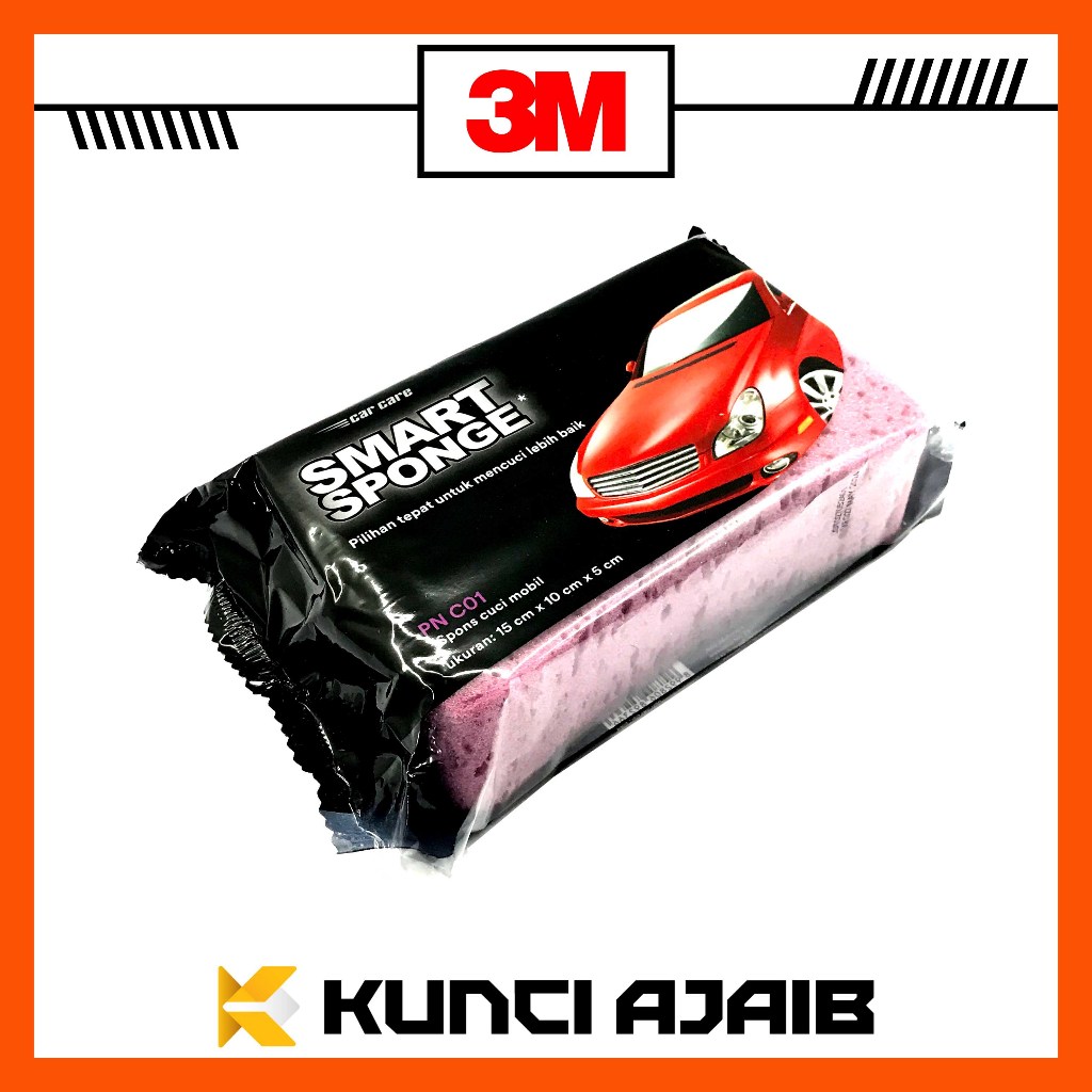 3M PN C01 Busa Spons Cuci Motor Mobil Spon - Sponge Motorcycle Car Poles Kendaraan
