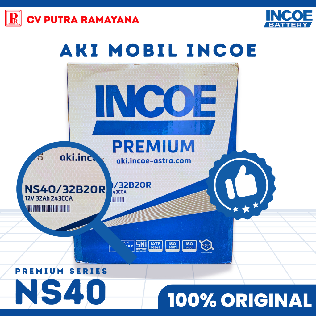 AKI (ACCU) MOBIL INCOE NS40 ORIGINAL