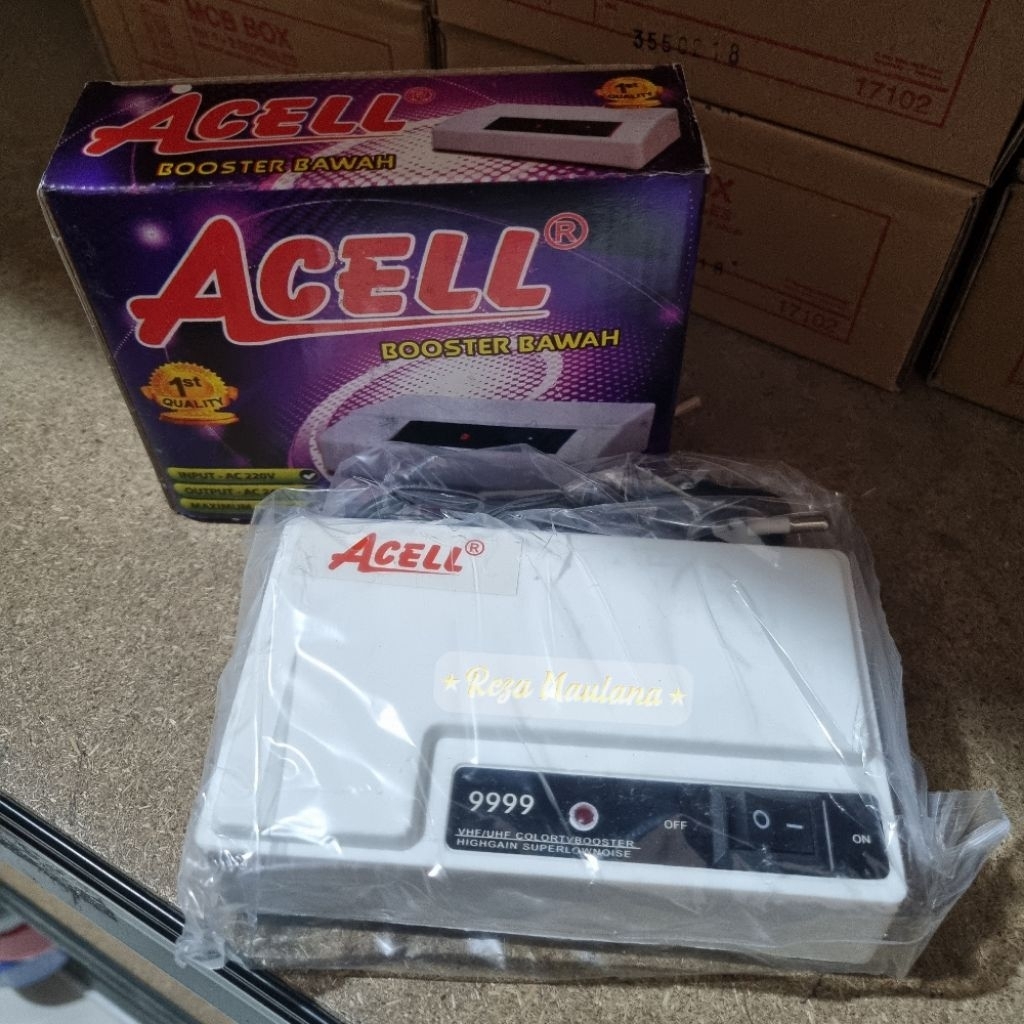 Booster UHF Bawah antena TV Acell