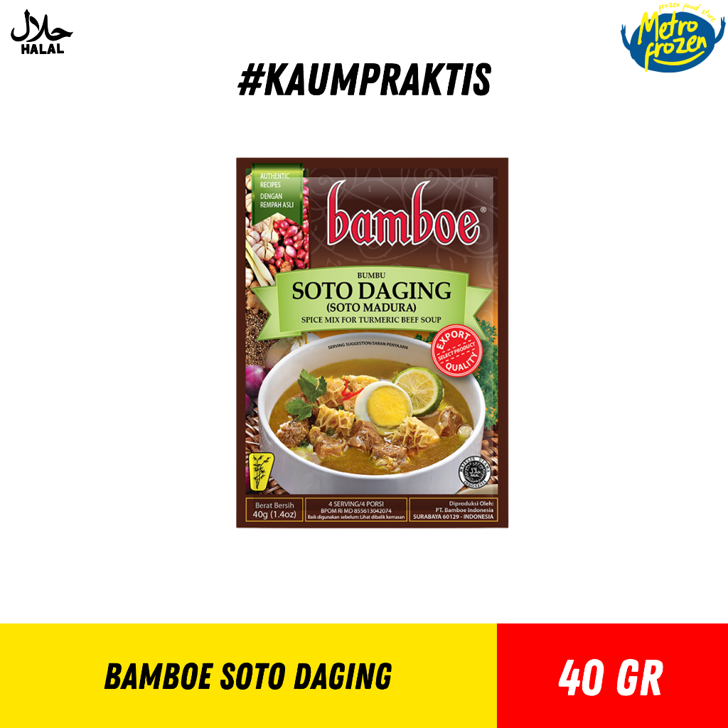 

BAMBOE Bumbu Soto Ayam & Soto Daging 50gr