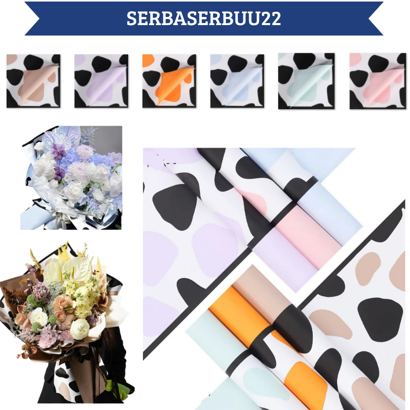 

Flower Wrapping Paper Pastel Girrafe Pattern Kertas Buket Bunga Pastel KB083 SS22